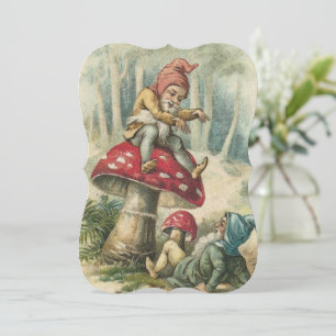 Carte de voeux de Noël Appartement, Elfe Vintage