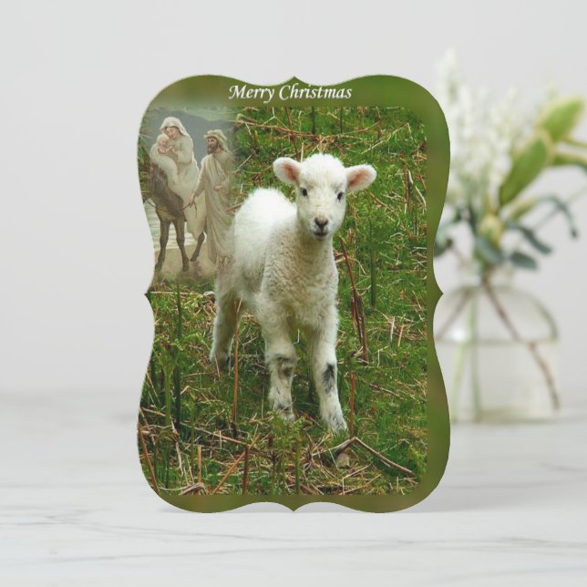 Carte de voeux de Noël Appartement, Jésus Christ (Debout devant)