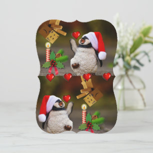 Carte de voeux de Noël Appartement, Penguin