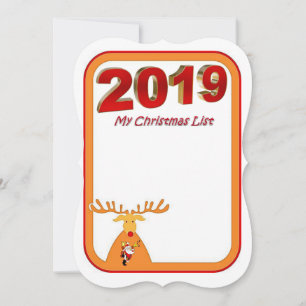 Carte de voeux de Noël Appartement, Père Noël 2019