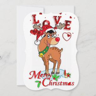 Carte de voeux de Noël Appartement, Reindeer
