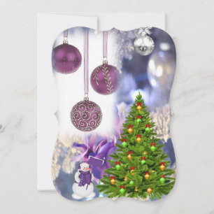 Carte de voeux de Noël Appartement, Snowman