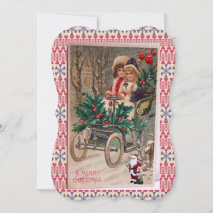 Carte de voeux de Noël Appartement, Vintage