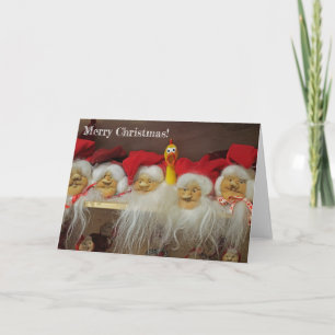 Carte de voeux de Noël au poulet adorable !
