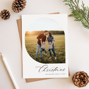 Carte de vœux de Noël avec photo