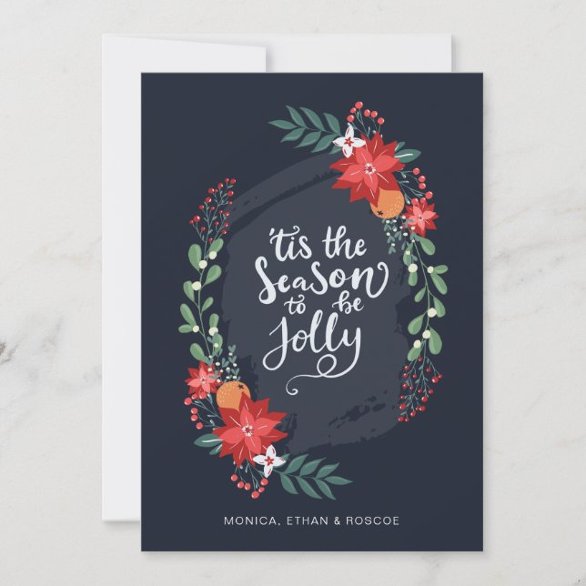 Carte de vœux de Noël avec photo | Joyeux Noël (Devant)