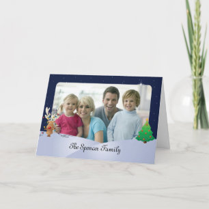 Carte de voeux de Noël avec Rudolph (5x7)