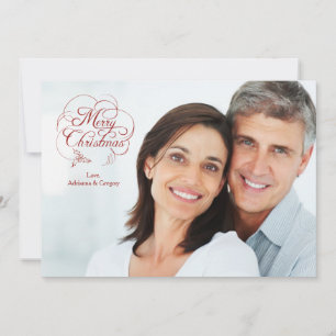 Carte de vœux de Noël avec sentiments de joyeux No