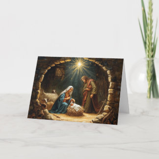 Carte de vœux de Noël bébé Jésus série #3