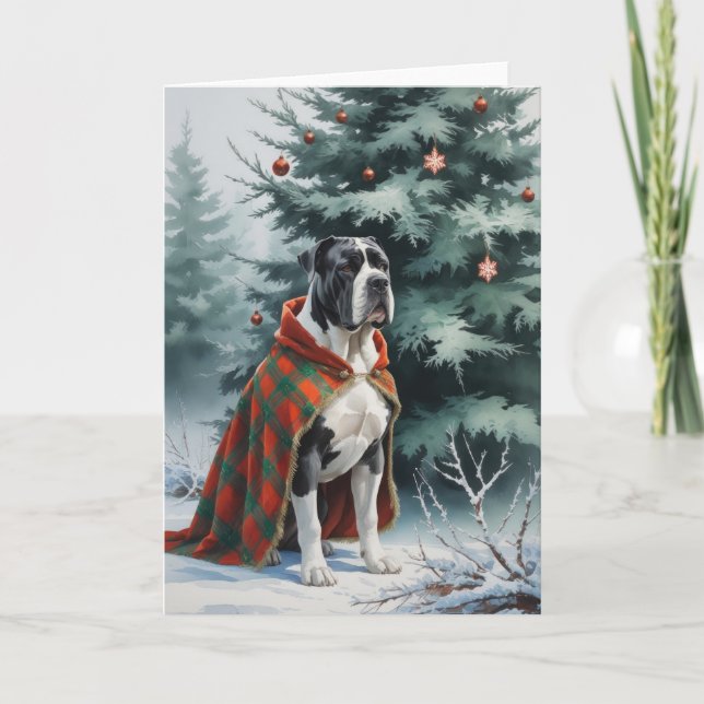 Carte de voeux de Noël Cane Corso Dog (Devant)
