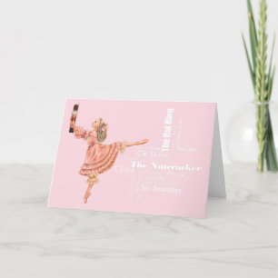 Carte de vœux de Noël Casse-Noisette