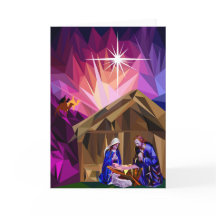 Carte de voeux de Noël "Cette nuit sainte"