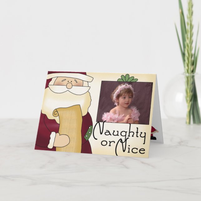 Carte de voeux de Noël coquine ou Nice (Devant)