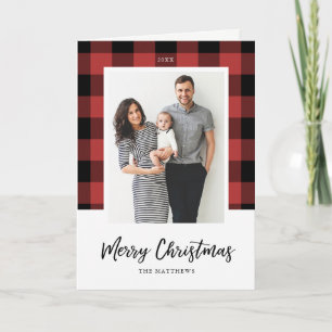 Carte de voeux de Noël de Buffalo Check