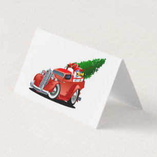 Carte de vœux de Noël de dessin animé