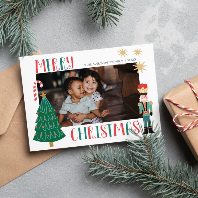 Carte de vœux de Noël de famille de joie de Noël (Créateur téléchargé)