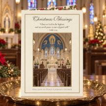 Carte de vœux de Noël de la paroisse catholique av