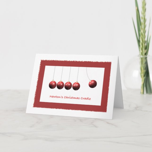 Carte de voeux de Noël de Newton (Devant)