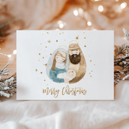 Carte de voeux de Noël de Noël - Sainte Famille