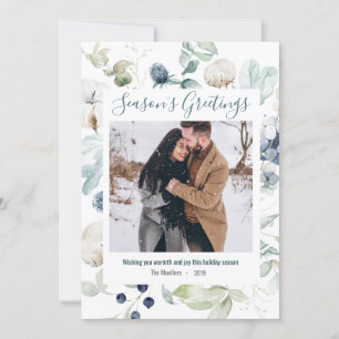 Carte de voeux de Noël de Noël Watercolor Photo