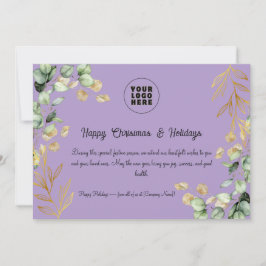 Carte de voeux de Noël d'entreprise personnalisée 