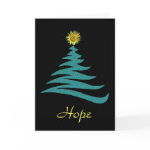 Carte de voeux de Noël d'espoir