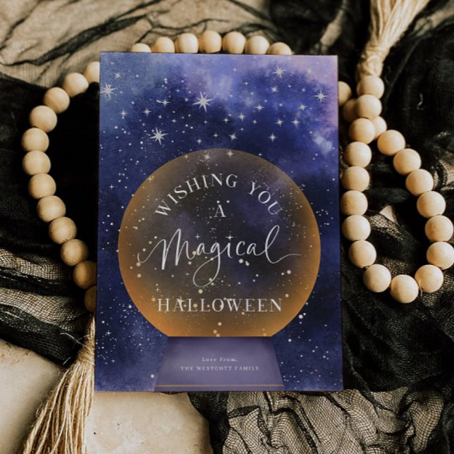 Carte de voeux de Noël d'Halloween magique (Créateur téléchargé)