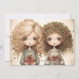 Carte de vœux de Noël diffusant la joie