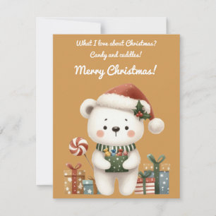 Carte de vœux de Noël douce