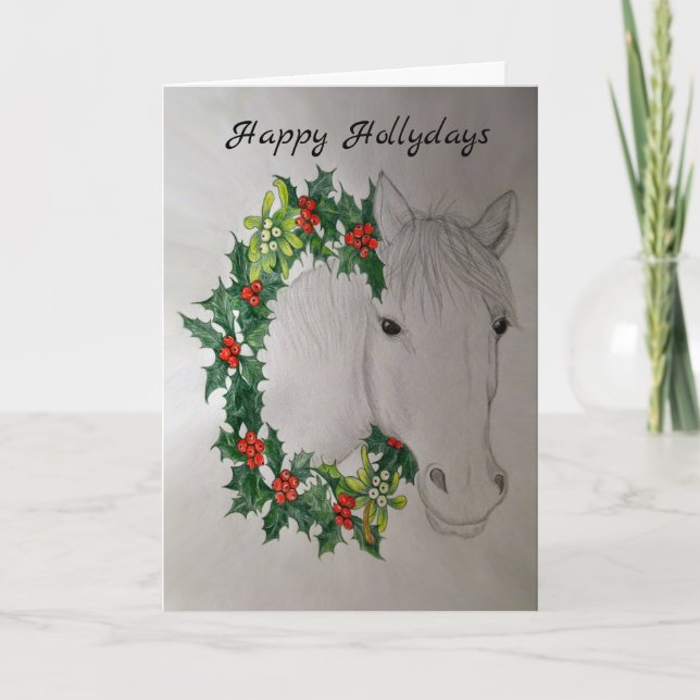 Carte de voeux de Noël du Cheval Blanc (Devant)