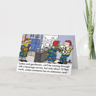 Carte de voeux de Noël du préposé aux vols