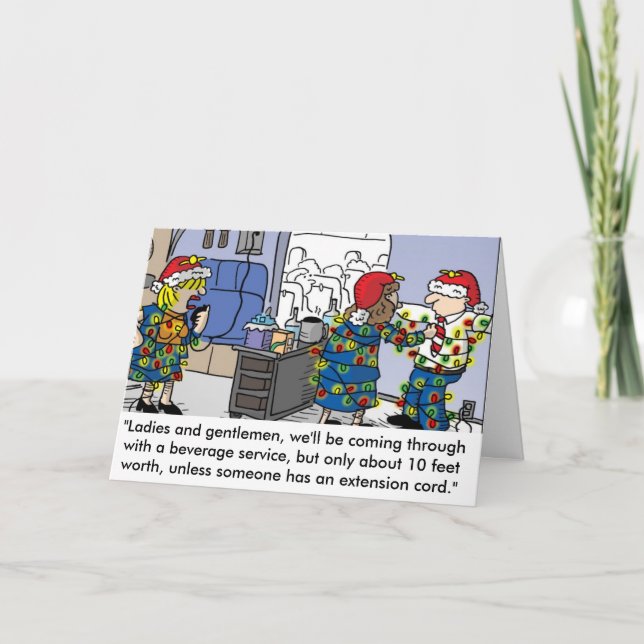 Carte de voeux de Noël du préposé aux vols (Devant)