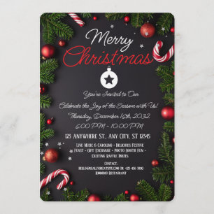 Carte de vœux de Noël élégante et joyeuse