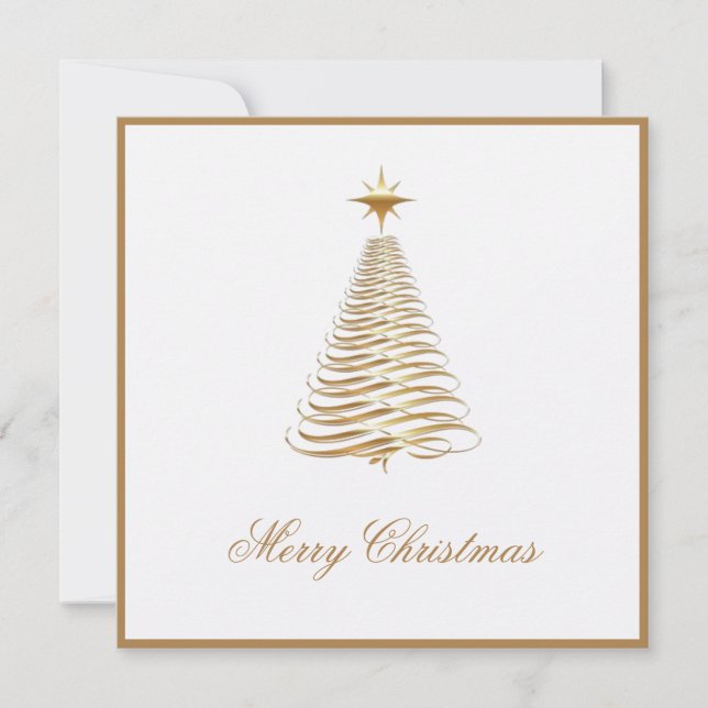 Carte de vœux de Noël en entreprise Arbre de Noël  (Devant)