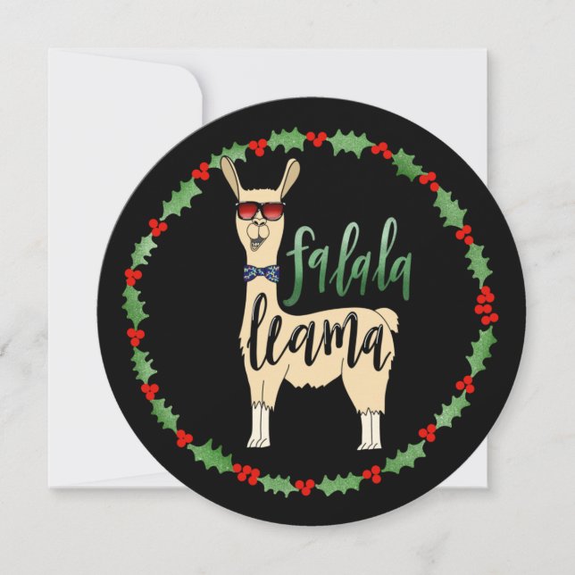 Carte de vœux de Noël en forme de cercle unique -  (Devant)