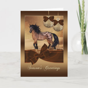 Carte de voeux de Noël Equine Horse