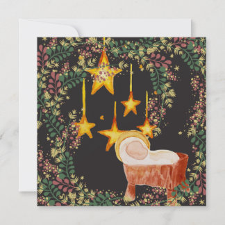 Carte de voeux de Noël Espagnol Navidad Floral