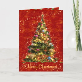 Carte de voeux de Noël étincelante