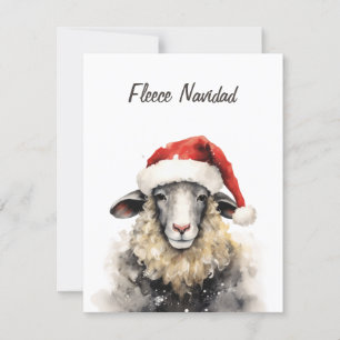 Carte de voeux de Noël Fleece Navidad