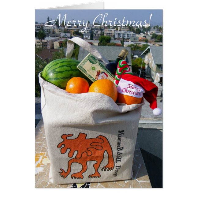 Carte de voeux de Noël funky ! (Devant)