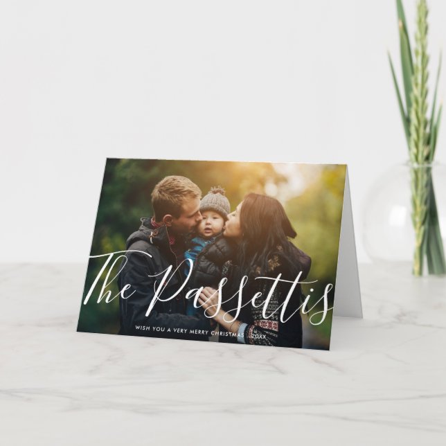 Carte de voeux de Noël | Horizontal (Devant)