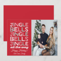 Carte de voeux de Noël Jingle Bells