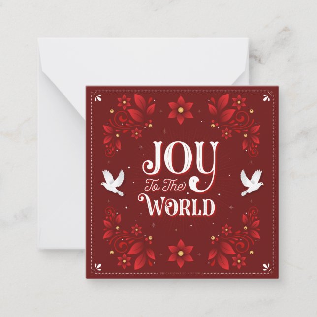 Carte de vœux de Noël "Joie au Monde" (Devant)
