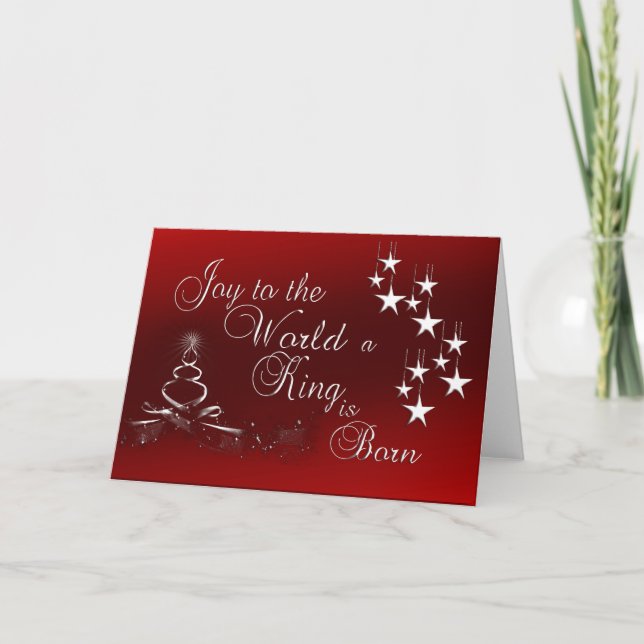 Carte de voeux de Noël/Joie au monde (Devant)