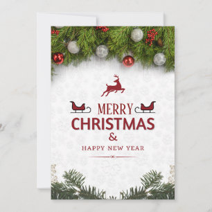 Carte de vœux de Noël joyeux