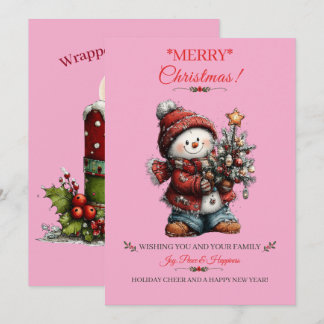Carte de vœux de Noël Joyeux Noël