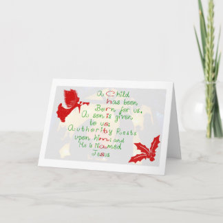 Carte de vœux de Noël L'amour de Dieu