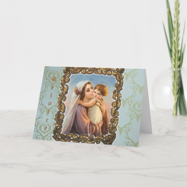Carte de voeux de Noël "Madonna And Child" (Devant)
