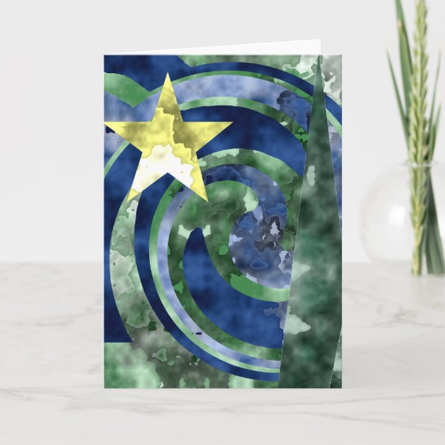 Carte de voeux de Noël - masquez à l'intérieur (Devant)