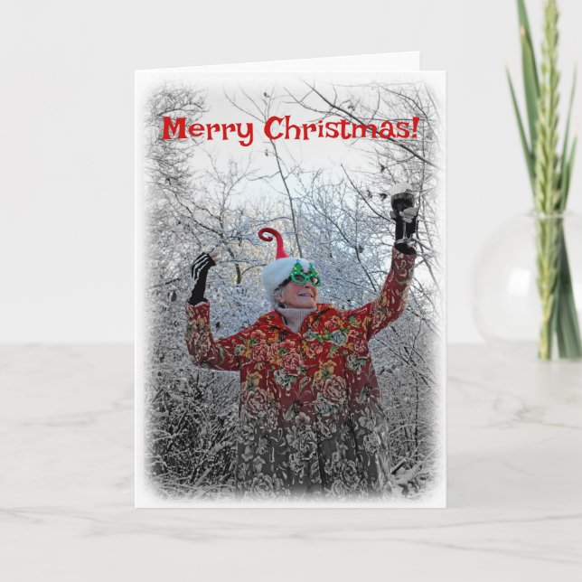 Carte de vœux de Noël mignonne (Devant)